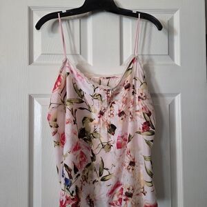 New York & Company Pink Floral Camisole